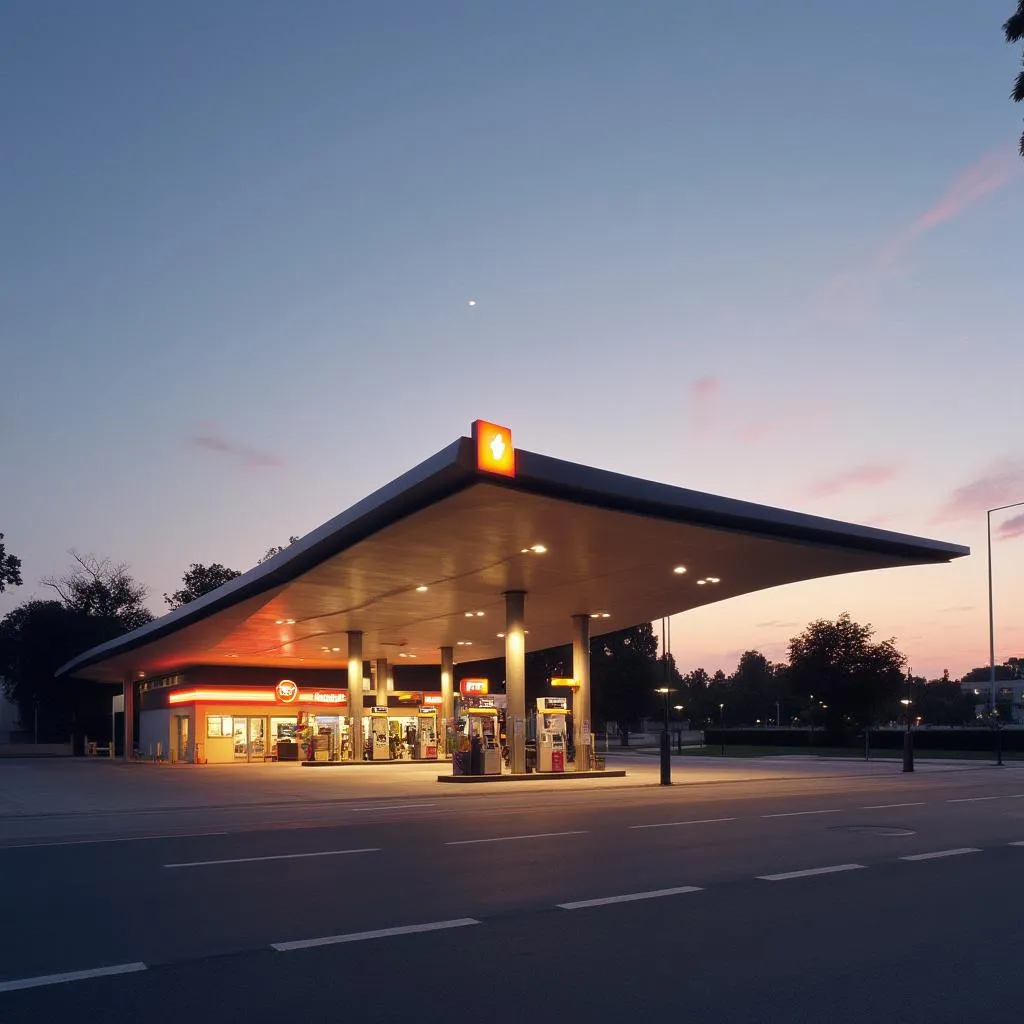 Estación YPF moderna