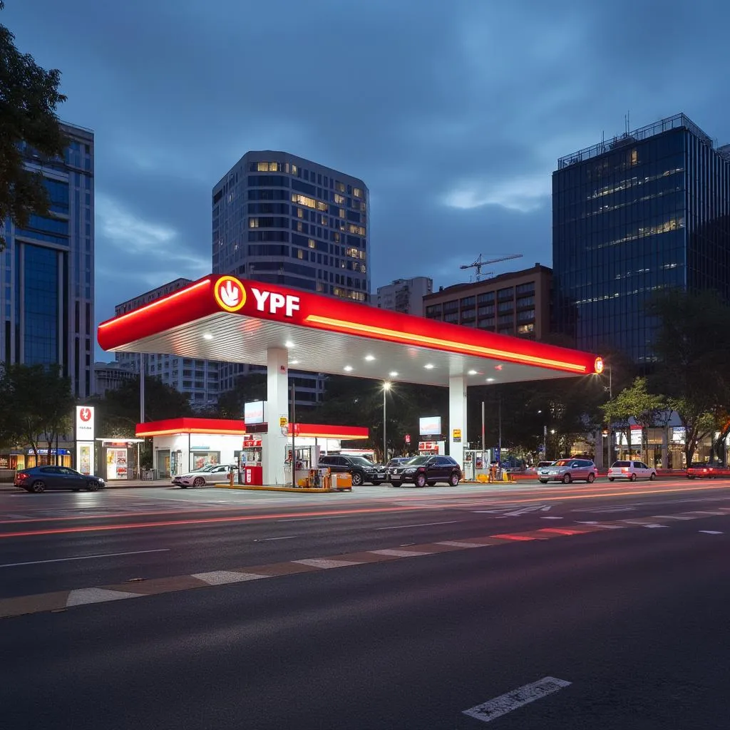 Estación YPF en Buenos Aires
