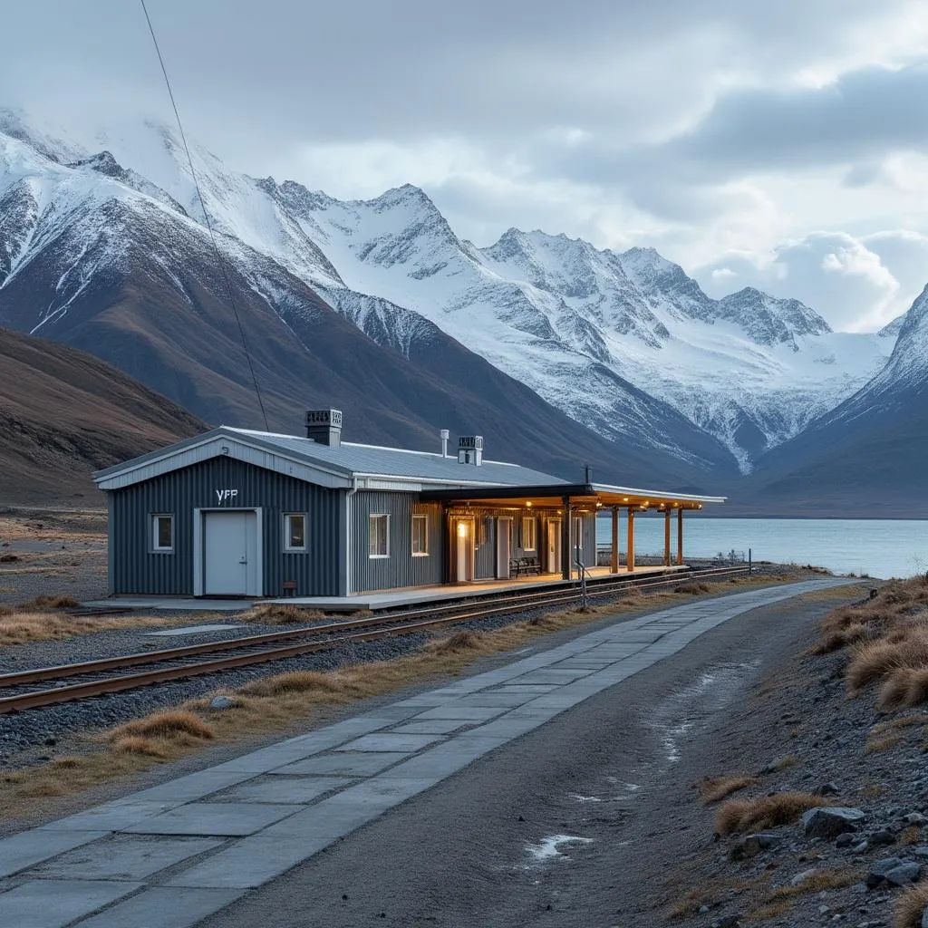 Estación YPF en la Patagonia